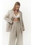 Dapper Ip Detay Keten Palazzo Naturel Pantolon 1