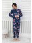 Kız Çocuk Kalp Desenli Pijama Takımı %100 Pamuk Penye 3-13 Yaş Uzun Kollu 1