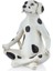 Yoga Dog 11,8X9X15CM Dekoratif Köpek Dalmaçyalı Oturmuş Meditasyon Poz Polyresin Heykel 1 Adet 1