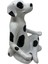 Yoga Dog 11,8X9X15CM Dekoratif Köpek Dalmaçyalı Oturmuş Meditasyon Poz Polyresin Heykel 1 Adet 4