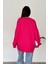 Düşük Omuz Oversize 5 Düğmeli Triko Cepli Hırka 3