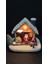 Yılbaşı Süs Işıklı Wireless Poliresin 13X11X7CM Noel Baba Hediye Çam Ağaç Ev Tuşlu 1 Adet 1