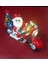 Yılbaşı Süs Işıklı Seçenekli Müzikli Noel Baba Motosiklet Çam Ağaç Biblo 30X20CM Pilli Tuşlu 1 Adet 1