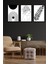 3 Parça Siyah Çerçeve Görünümlü Minimalist Tablo Seti 4