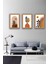 Minimal Tropikal Çizimli 3 Parça Tablo Seti Ahşap Mdf Üzeri Uv Baskı Çerçeve Görünümlü 2