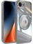 iPhone 16E Manyetik Kılıf Pc + Dönen Metal Destekli Tpu Telefon Kapağı (Yurt Dışından) 1