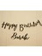 Kişiye Özel Siyah Renkli Happy Birthday El Yazısı Banner 2