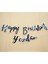 Kişiye Özel Mavi Renkli Happy Birthday El Yazısı Banner 2