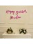 Kişiye Özel Simli Pembe Renkli Happy Birthday El Yazısı Banner 1
