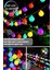 100 LED 11M Solar LED Rgb Işık Güneş Enerjili Bahçe Teras Balkon Ağaç Lambası Aydınlatma RGB Çok Renkli ışık 1