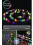 100 LED 11M Solar LED Rgb Işık Güneş Enerjili Bahçe Teras Balkon Ağaç Lambası Aydınlatma RGB Çok Renkli ışık 3