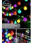 50 LED 8m Solar LED Rgb Işık Güneş Enerjili Bahçe Teras Balkon Ağaç Lambası Aydınlatma RGB Çok Renkli Işık 1