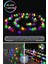 50 LED 8m Solar LED Rgb Işık Güneş Enerjili Bahçe Teras Balkon Ağaç Lambası Aydınlatma RGB Çok Renkli Işık 3