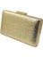 Altın Gold Dore Renk Parlak Ithal Kumaş Gece Çantası Abiye Çanta Portföy Clutch 2