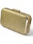 Altın Gold Dore Renk Parlak Ithal Kumaş Gece Çantası Abiye Çanta Portföy Clutch 2