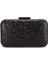 Siyah Renk Pullu Pul Payet Çanta Gece Çantası Abiye Çanta Portföy Clutch 1