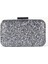 Antrasit Gri Renk Pullu Pul Payet Çanta Gece Çantası Abiye Çanta Portföy Clutch 1