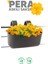 Modern Balkon Saksısı 3,2 Litre Askılı Balkon Saksı Dekoratif Çiçek Saksısı 21X29X19 cm 1