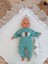 Yenidoğan Wool Yün Kumaş Taç Nakışlı Güpür Duvaklı Fiyonk Prizma Taş Unisex Kundak Bebek Battaniyesi 4