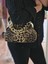 Vintage Leopar Desenli ( Scuba Kumaş ) Kadın Omuz Çantası 5