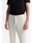 Erkek Beyaz Slim Fit Beli Lastikli Bi Stretch Chino Pantolon B003033 4