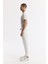 Erkek Beyaz Beli Lastikli Bağcıklı Yandan Fermuarlı Cepli Interlok Jogger B003400 2