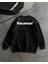 Kışlık Bisiklet Yaka Oversize Baskılı Sweatshirt 2