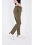Unisex Üç Iplik Basic Eşofman Pantolon Haki 4