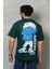 Basic Bisiklet Yaka Oversize Tshirt 3