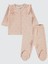 Kız Bebek Pijama Takımı 1-6 Ay Pudra 1