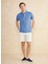 Polo Yaka Indigo Erkek T-Shirt BBSS25MTS010 3