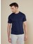 Bisiklet Yaka Lacivert Erkek T-Shirt BBSS25MTS011 3