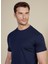 Bisiklet Yaka Lacivert Erkek T-Shirt BBSS25MTS011 4