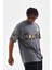 Bisiklet Yaka Baskılı Oversize Tshirt 3