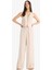 Wide Leg Keten Karışımlı Pantolon Normal Bel Geniş Paça Cepli Fermuarlı Standart Boy E6210AX25SP 3
