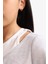 Kız Çocuk Cropped Fit Bisiklet Yaka Ribana Kısa Kollu Tişört E1830A825SM 5