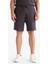 %100 Pamuk Relax Fit Twill Dokulu Cepli Şort E2590AX25SM 1