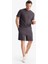 %100 Pamuk Relax Fit Twill Dokulu Cepli Şort E2590AX25SM 3