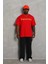 Oversize Baskılı Bisiklet Yaka Tshirt 1