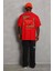 Oversize Baskılı Bisiklet Yaka Tshirt 2