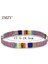 HGSL002-7 Zmzy Kare Kristal Cam Tila Boncuk Bileklik Erkek Takı Arkadaşlar Pulseras Mujer Moda Miyuki Bilezik Kadın Aksesuarları (Yurt Dışından) 1