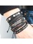BJLA702 Erkekler Için Klasik Halat Zincirli Çok Katmanlı Kahverengi Deri Bilezikler Takı Hediye Armband (Yurt Dışından) 5