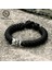 Gri Basit Retro Noh Mask Bileklik Erkek Amulet Japon Hannya Halat Bileklik Ayarlanabilir El Yapımı Paracord Ipi Kampçılık Takı (Yurt Dışından) 3