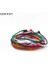 XS15-17CM Stili Kahve 10 Adet Aızhcraft 17 Renk Tibetli Budist Aşk Şanslı Kolye Tibet Bilezik ve Ayak Bileziği Kadın Erkek El Yapımı Basit 2 Iplik Halat (Yurt Dışından) 2