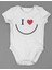 Smile Gülen Surat Baskılı Pamuklu Yumuşak Unisex Çıtçıtlı Body Zıbın 1