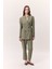 Tencel Kemerli Kruvaze Blazer Ceket Çağla 3