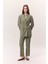 Tencel Kemerli Kruvaze Blazer Ceket Çağla 4