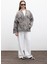 Kimono Tarz Denim Ceket Antrasit 4