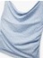 Slim Fit Degaje Yaka Çiçekli Ince Askılı Bluz 3