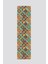 Turuncu Mavi Retro Vintage Desenli Runner 40X220CM 2